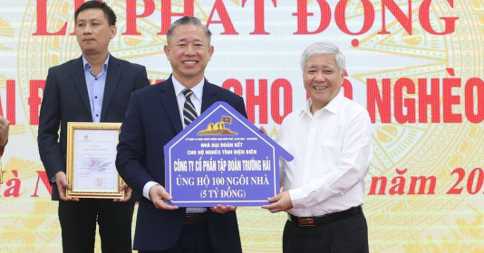 THACO ủng hộ 5 tỷ đồng xây nhà đại đoàn kết tại Điện Biên
