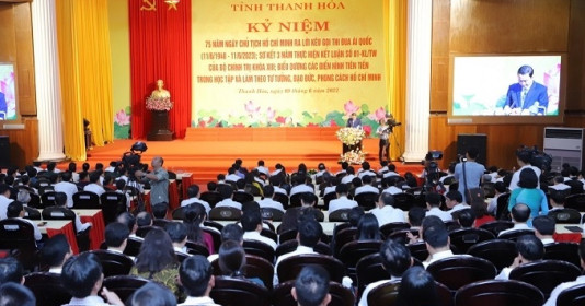 Thanh Hóa kỷ niệm trọng thể 75 năm ngày Chủ tịch Hồ Chí Minh ra ‘Lời kêu gọi thi đua ái quốc’