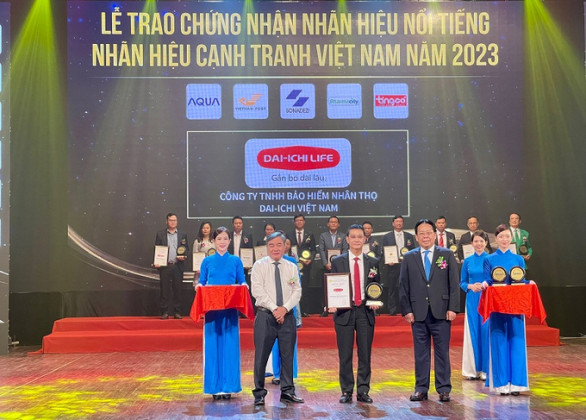 Dai-ichi Life Việt Nam đạt danh hiệu 'Top 10 Nhãn hiệu nổi tiếng Việt Nam 2023'