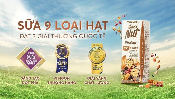 Bộ sưu tập giải thưởng quốc tế ‘khủng’ của sản phẩm mới ra mắt nhà Vinamilk – Sữa hạt Super Nut