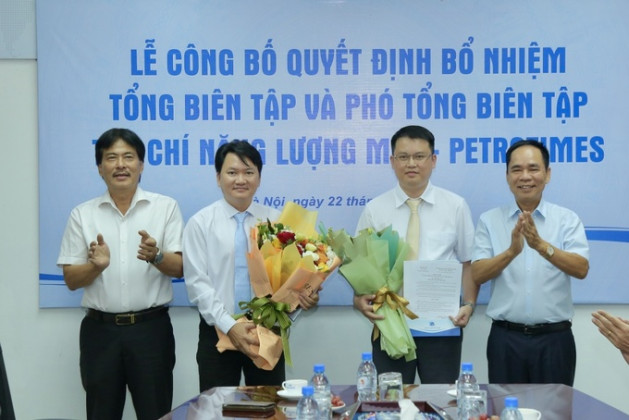 Công bố quyết định bổ nhiệm Tổng Biên tập và Phó Tổng Biên tập Tạp chí Năng lượng Mới - PetroTimes