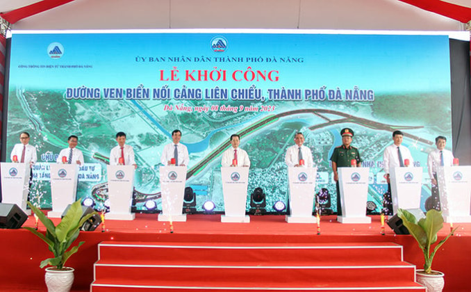 Đà Nẵng khởi công đường ven biển nối cảng Liên Chiểu