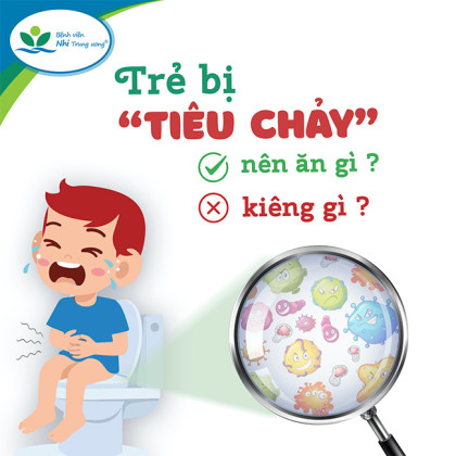Chế độ ăn cho trẻ bị tiêu chảy