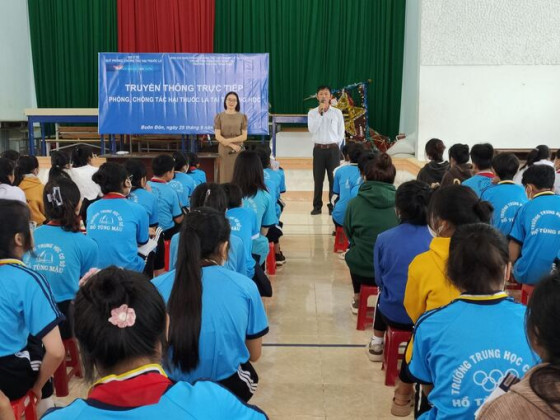 Đắk Lắk: Truyền thông trực tiếp phòng, chống tác hại thuốc lá tại trường học