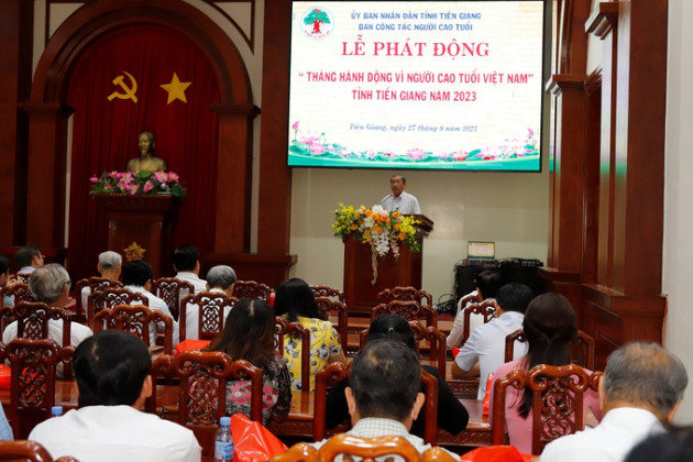 Tiền Giang: Phát động tháng hành động vì người cao tuổi Việt Nam năm 2023