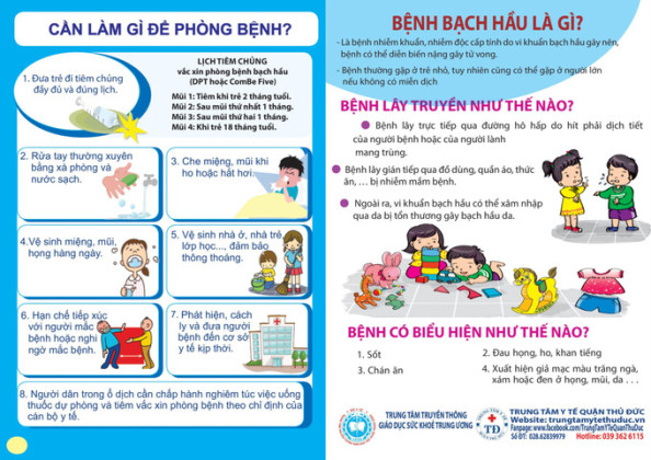 Dấu hiệu nhận biết và biện pháp phòng bệnh bạch hầu