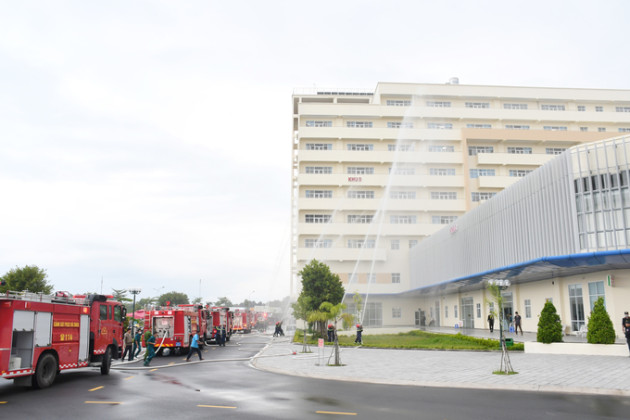 Trà Vinh diễn tập phương án chữa cháy và cứu nạn, cứu hộ cấp tỉnh năm 2023