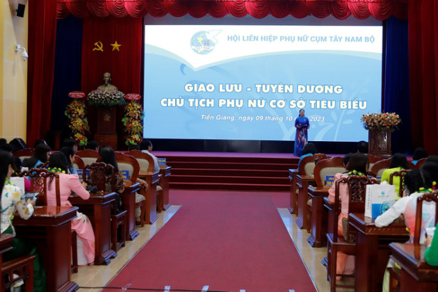 Tiền Giang: Giao lưu, tuyên dương 60 phụ nữ cơ sở tiêu biểu cụm Tây Nam bộ