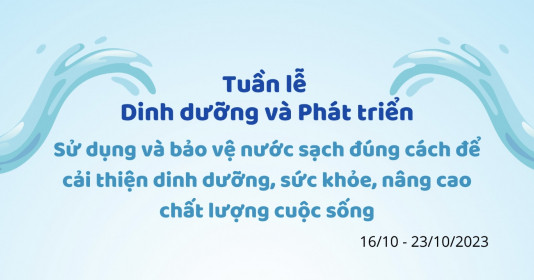 Bộ Y tế phát động Tuần lễ "Dinh dưỡng và Phát triển" từ ngày 16 - 23/10
