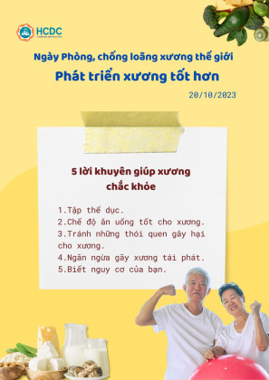 Ngày phòng, chống loãng xương thế giới năm 2023: Phát triển xương tốt hơn
