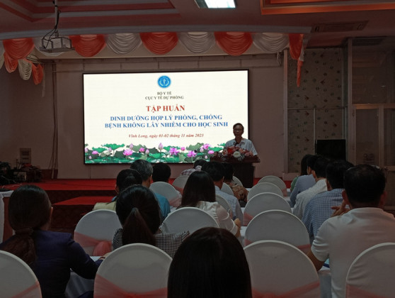 Vĩnh Long: Tập huấn về dinh dưỡng hợp lý phòng, chống bệnh không lây nhiễm cho học sinh