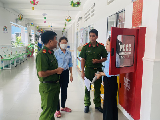 Bà Rịa – Vũng Tàu: Kiểm tra phòng cháy, chữa cháy ở 44 cơ sở mầm non tại huyện Long Điền