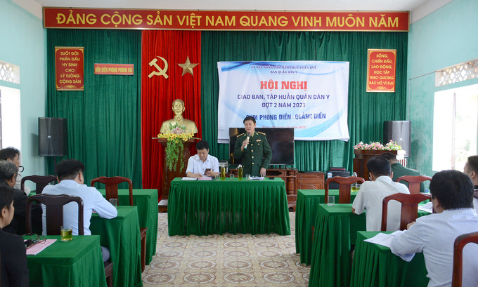 Thừa Thiên Huế: Tổ chức hội nghị giao ban công tác Quân Dân Y kết hợp
