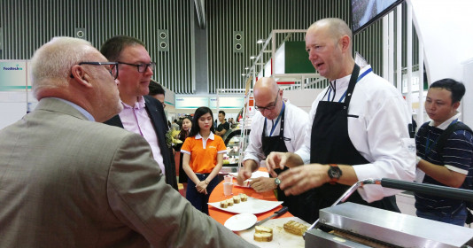 Hơn 300 gian hàng tham gia triển lãm quốc tế Vietnam Foodtech 2023