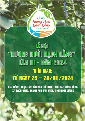 Bình Dương: Lễ hội “Hương bưởi Bạch Đằng” lần III sắp diễn ra