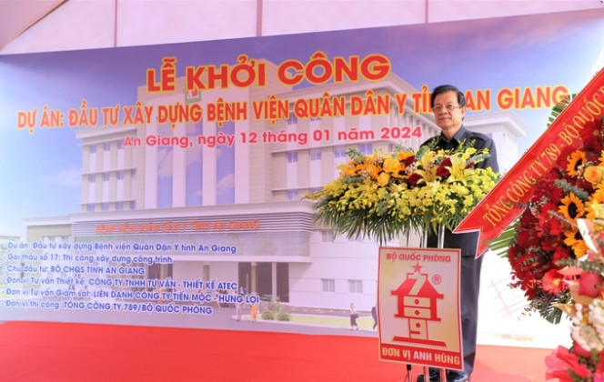 Khởi công dự án đầu tư xây dựng Bệnh viện Quân dân y tỉnh An Giang