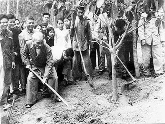Chủ tịch Hồ Chí Minh với “Tết trồng cây” ích nước, lợi nhà