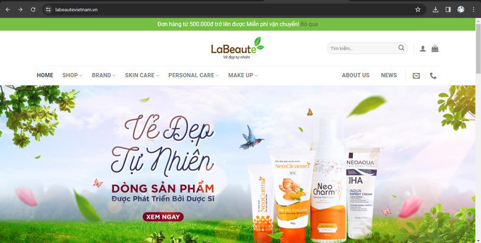 LA BEAUTÉ CO.,LTD bị buộc thu hồi lô mỹ phẩm không bảo đảm chất lượng