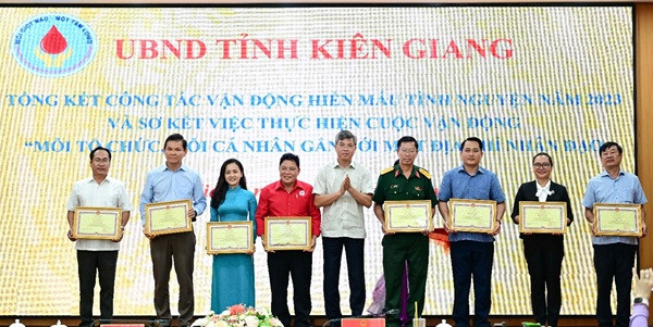 Kiên Giang: Phấn đấu tiếp nhận từ 23.100 đơn vị máu trở lên trong năm 2024