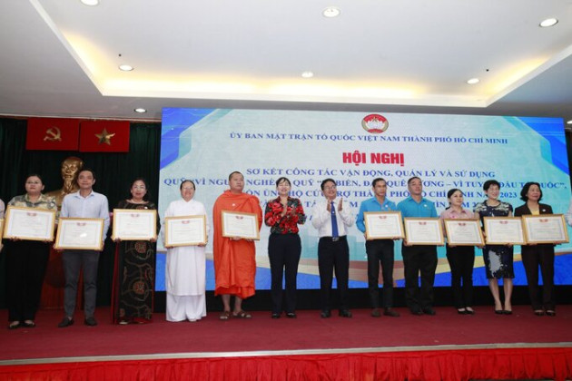 Mặt trận Tổ quốc Việt Nam TP. Hồ Chí Minh sơ kết công tác vận động các nguồn quỹ năm 2023