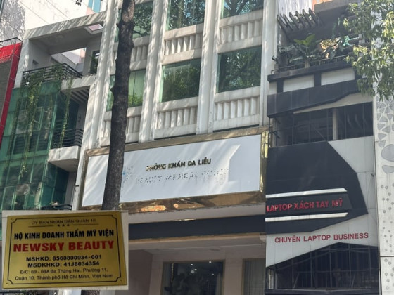 TP. HCM: Chủ hộ kinh doanh thẩm mỹ 69-69A đường 3 tháng 2 vừa đổi tên lại bị xử phạt