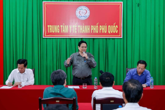 Kiên Giang: Thủ tướng Chính phủ thăm và làm việc với trung tâm y tế Phú Quốc
