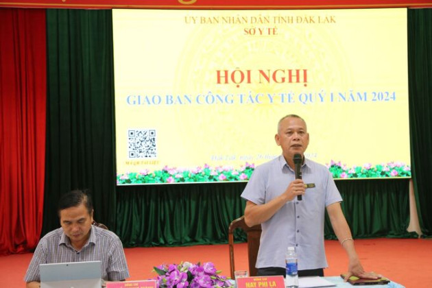 Đắk Lắk: Tổ chức hội nghị giao ban công tác y tế quý I năm 2024