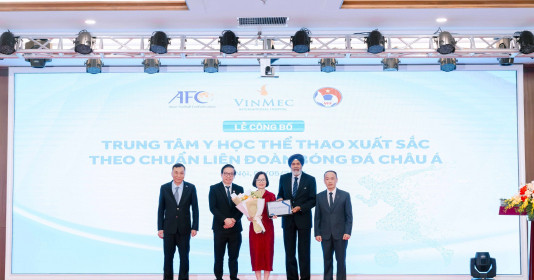 Trung tâm y học thể thao Vinmec được công nhận xuất sắc theo chuẩn Châu Á