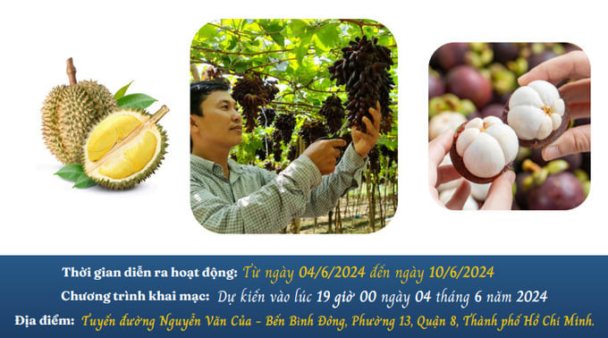 TP. HCM: Tuần lễ trái cây “Trên bến dưới thuyền” gắn với lễ hội sông nước lần thứ 2 năm 2024