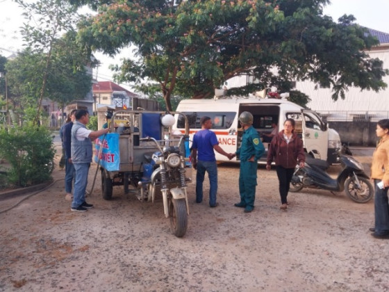 Lâm Đồng: Phun hoá chất phòng chống dịch bệnh sốt xuất huyết tại huyện Di Linh
