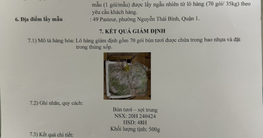 Thực hư việc bún tươi Nguyễn Bính có chứa formon?