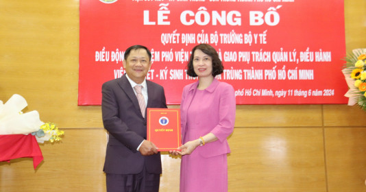TS Giang Hán Minh làm Phó Viện trưởng Viện Sốt rét - Ký sinh trùng - Côn trùng TP.HCM