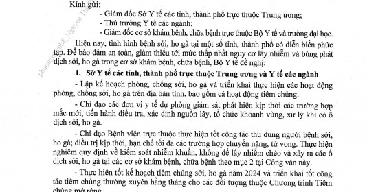 Bộ Y tế yêu cầu tăng cường phòng, kiểm soát lây nhiễm sởi, ho gà
