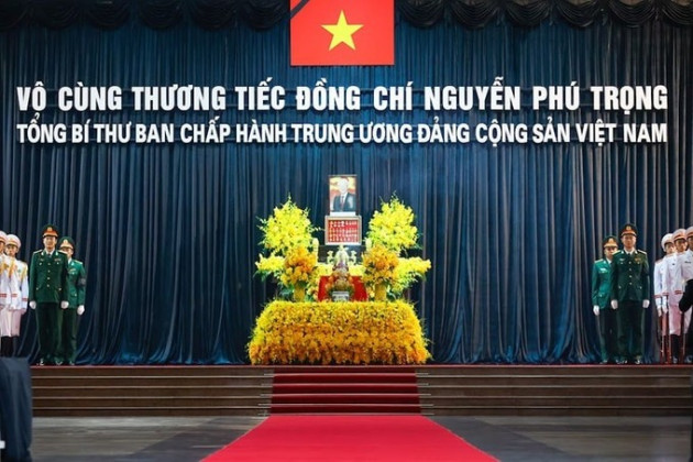 Lãnh đạo Đảng, Nhà nước viếng Tổng Bí thư Nguyễn Phú Trọng