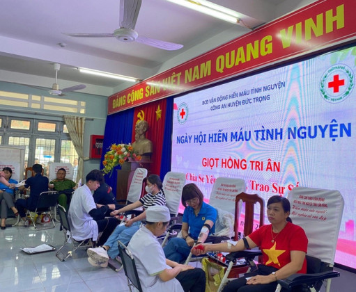 Lâm Đồng: Huyện Đức Trọng tổ chức ngày hội hiến máu tình nguyện