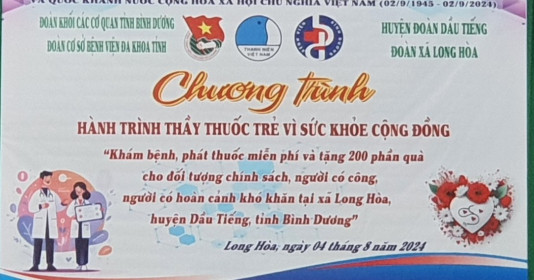 Thầy thuốc trẻ Bệnh viện Đa khoa Bình Dương chung tay vì sức khỏe cộng đồng