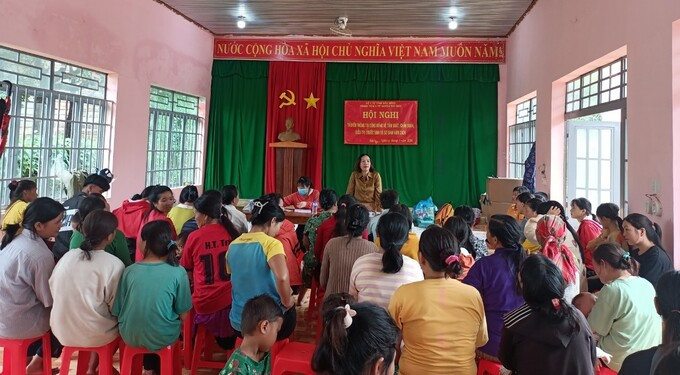 Đắk Nông: Trung tâm Y tế huyện Tuy Đức tổ chức hội nghị truyền thông tại cộng đồng về tầm soát, chẩn đoán, điều trị trước sinh và sơ sinh