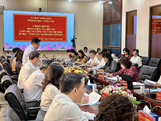 Bộ Y tế làm việc với UBND tỉnh Bà Rịa - Vũng Tàu về công tác y tế năm 2024