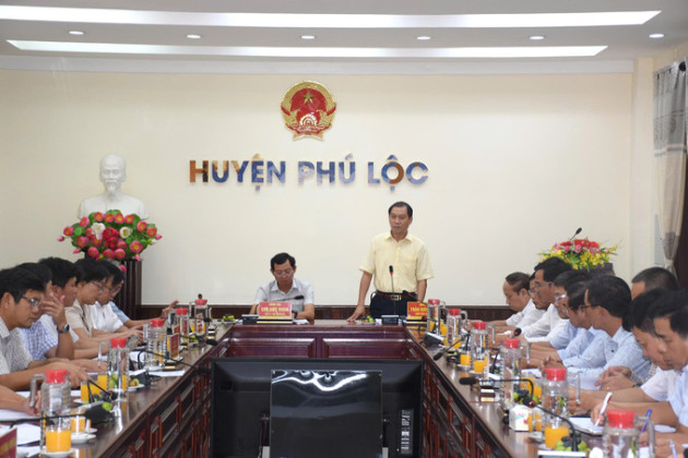 Sở Y tế Thừa Thiên Huế làm việc với huyện Phú Lộc về nâng cao năng lực, phát triển y tế địa phương
