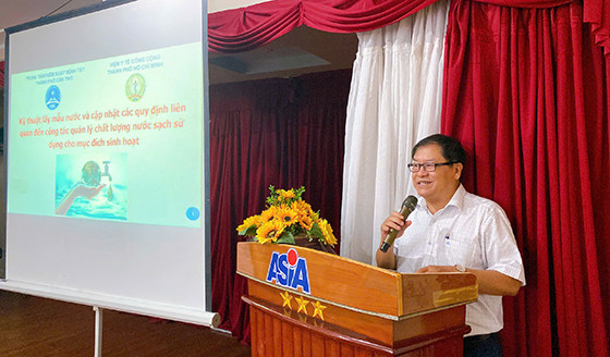 Cần Thơ: Tập huấn kỹ thuật lấy mẫu nước phục vụ công tác quản lý chất lượng nước sạch
