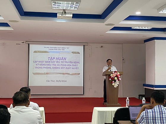 Cần Thơ: Tập huấn giám sát véc tơ truyền bệnh, kỹ năng điều tra và phun hóa chất trong phòng, chống sốt xuất huyết