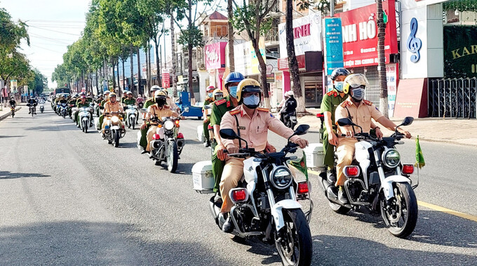 Long An: Kiểm tra, xử lý nghiêm vi phạm trật tự an toàn giao thông
