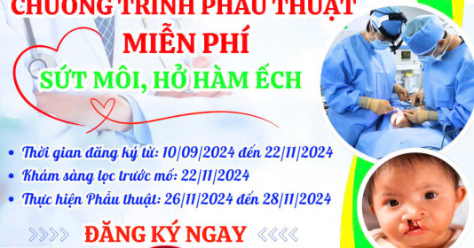 Bình Dương: Triển khai đăng ký chương trình phẫu thuật miễn phí dị tật sứt môi, hở hàm ếch