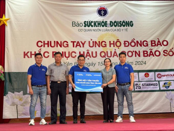FPT Long Châu điều động nhanh 10 tấn thuốc, phối hợp với các đơn vị hỗ trợ người dân vùng bão lũ
