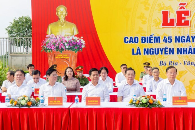 Bà Rịa–Vũng Tàu: Tổ chức lễ ra quân thực hiện cao điểm 45 ngày đêm kiểm tra, xử lý các hành vi vi phạm quy định an toàn giao thông