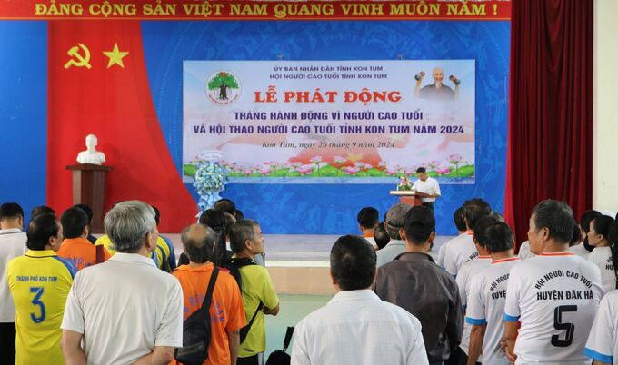 Kon Tum: Phát động “Tháng hành động vì người cao tuổi” và hội thao người cao tuổi năm 2024