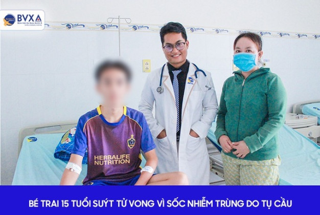 Long An: Cấp cứu bé trai 15 tuổi bị sốc nhiễm trùng do tụ cầu