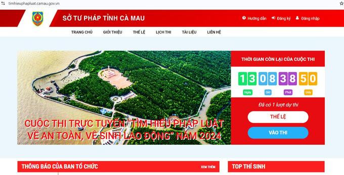 Cà Mau: Phát động cuộc thi trực tuyến “Tìm hiểu pháp luật về an toàn, vệ sinh lao động” năm 2024