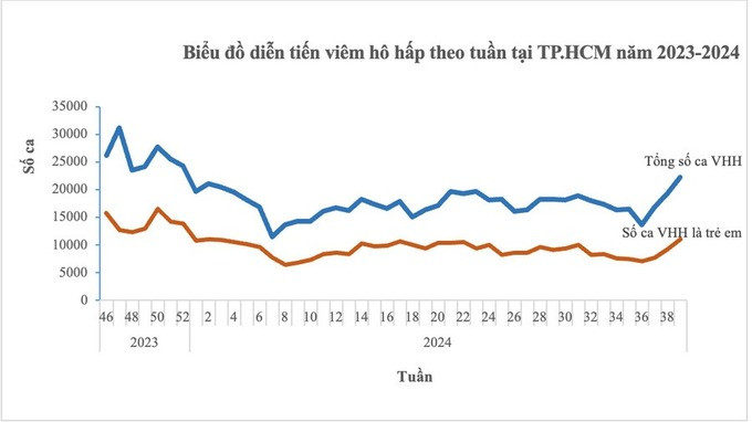 TP. HCM: Số ca bệnh hô hấp ở trẻ em gia tăng không phải do “bệnh hô hấp mới”