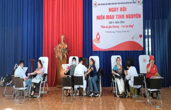 Lâm Đồng: Huyện Đức Trọng tổ chức ngày hội hiến máu tình nguyện đợt 4